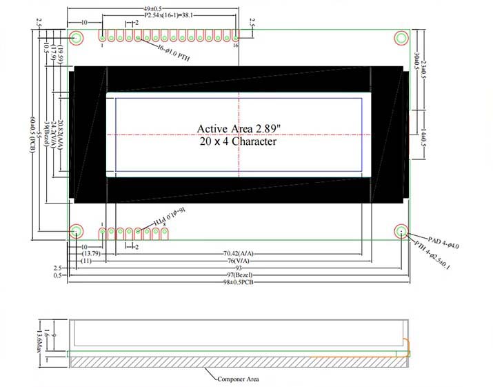 2004 OLED CHARACTER DISPLAY MODULE 2004 OLED CHARACTER DISPLAY MODULE