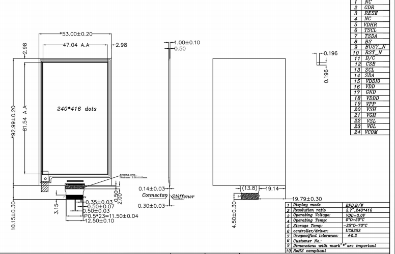 EPAPER DISPLAY EINK SCREEN EPAPER DISPLAY EINK SCREEN