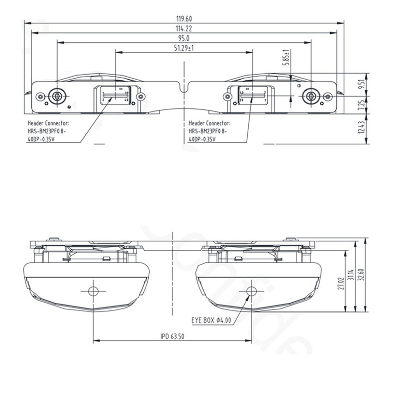 Binocular Birdbath Optical Module FOV 43° Binocular Birdbath Optical Module FOV 43°